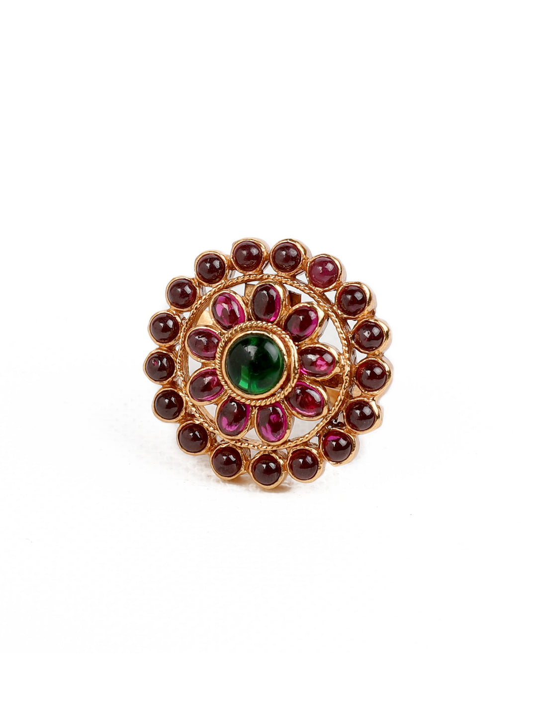 925 Silver Round Finger Ring With Size Adjustable