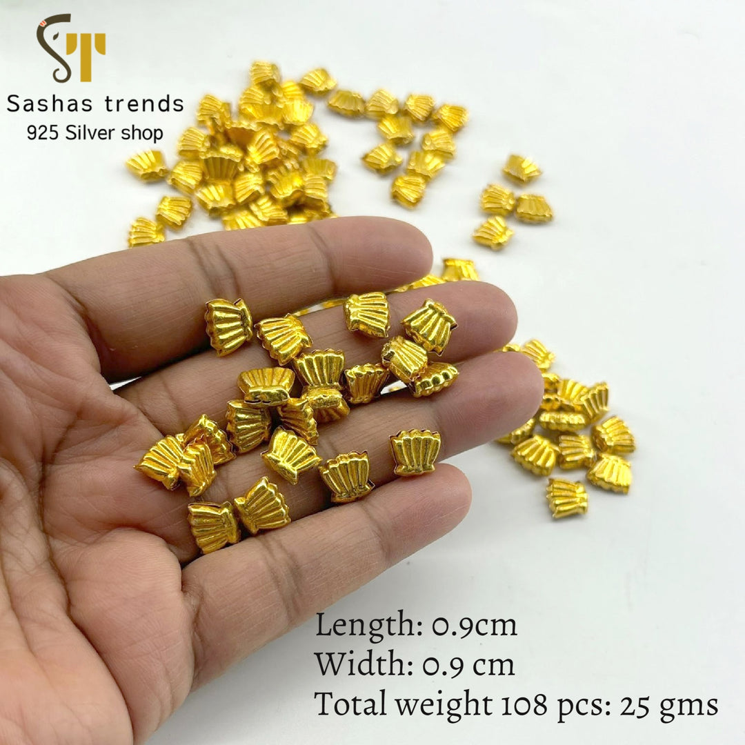 Pure Silver 108 Lotus flowers