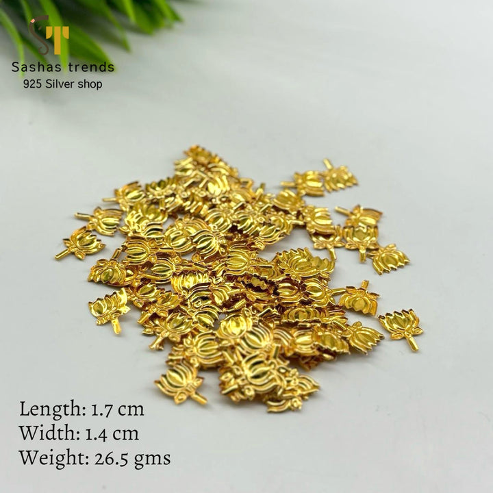 Pure Silver 108 Lotus-shaped flower