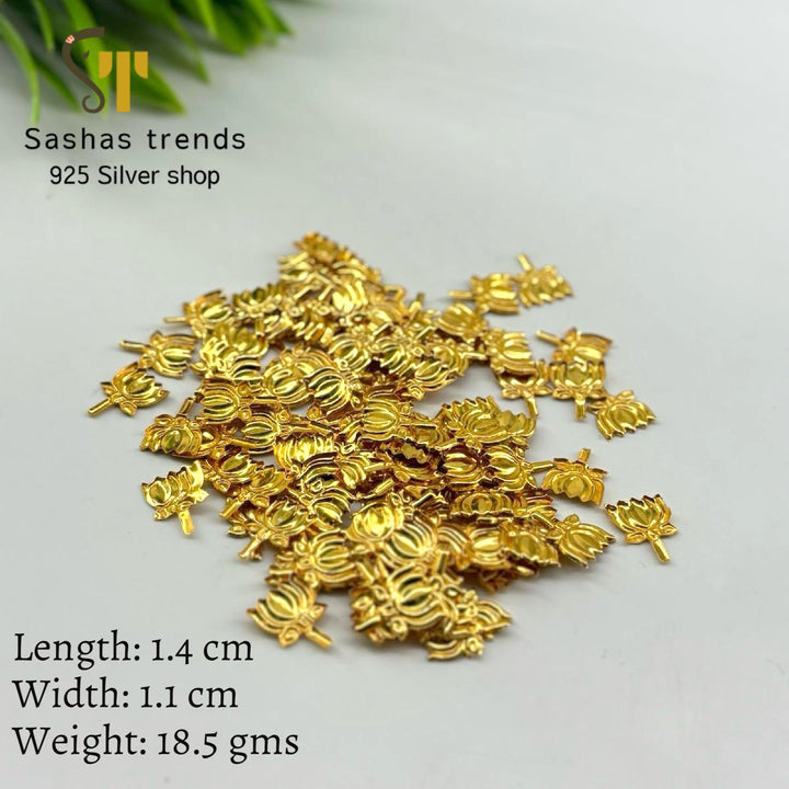 Pure silver 108 Lotus-shaped flower/Small