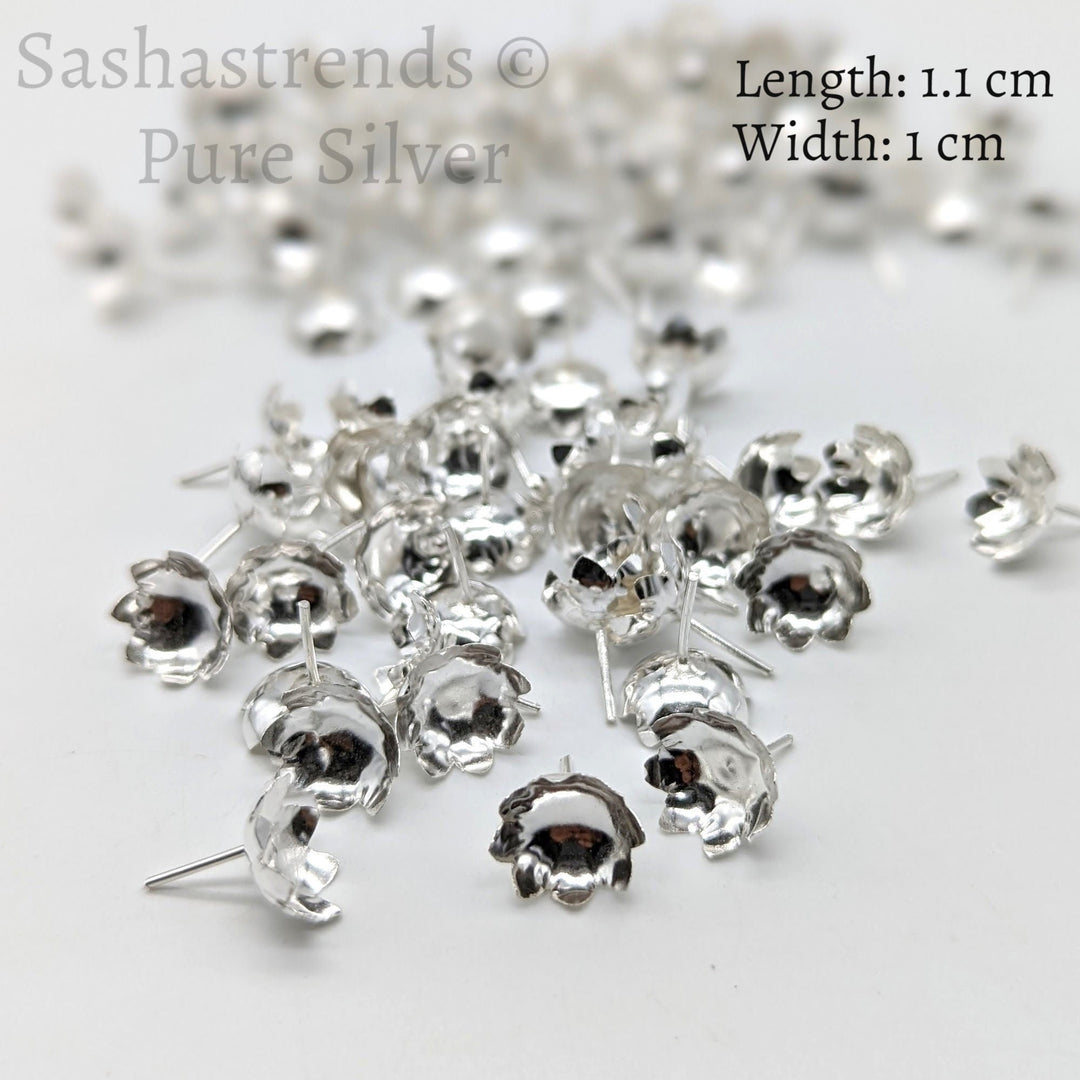 Silver 108 flowers silver finish - silver gift items- Hindu pooja item-return gift for navarathri- gift housewarming