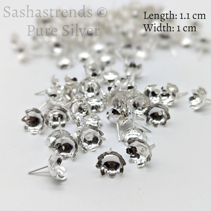 Silver 108 flowers silver finish - silver gift items- Hindu pooja item-return gift for navarathri- gift housewarming