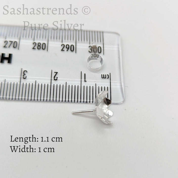 Silver 108 flowers silver finish - silver gift items- Hindu pooja item-return gift for navarathri- gift housewarming