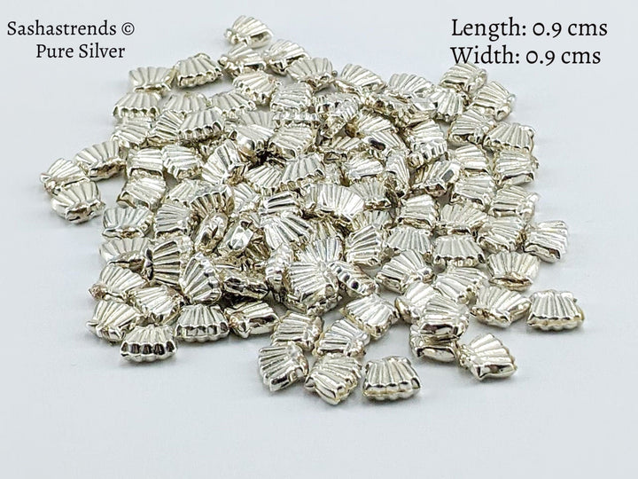 Pure silver 108 lotus flowers -sterling silver flower-pure silver gift items- hindu pooja item-return gift for navarathri- gift housewarming