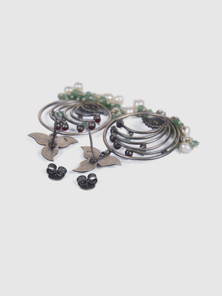 Levinya 925 Silver oxidized earring