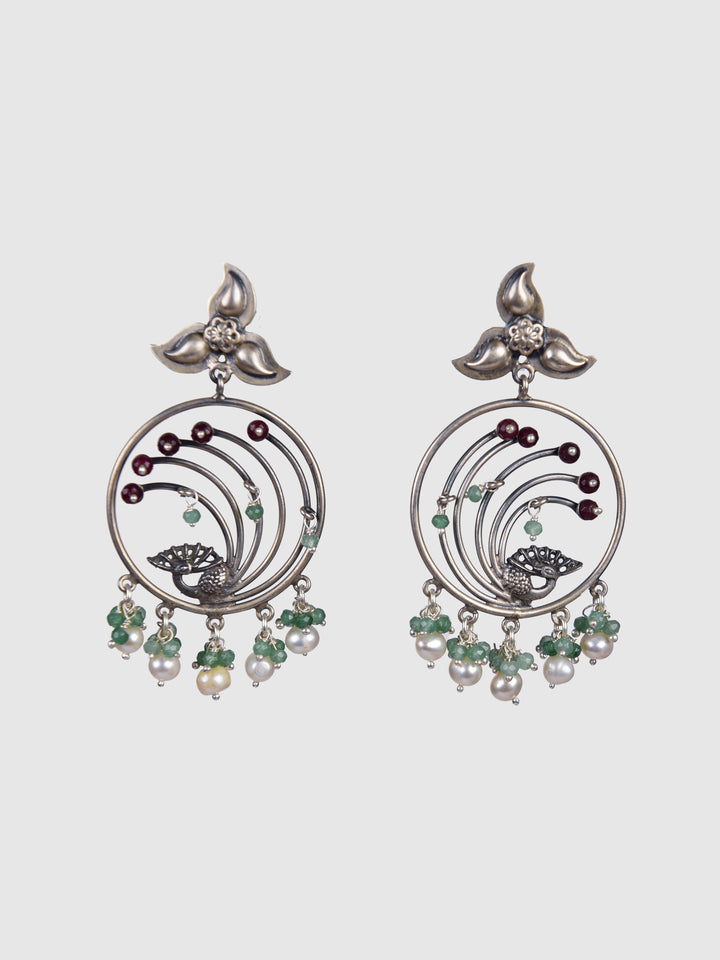 Levinya 925 Silver oxidized earring