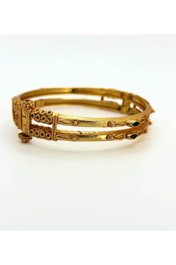 925 silver gold plated - Coorgi Kada/Bangle