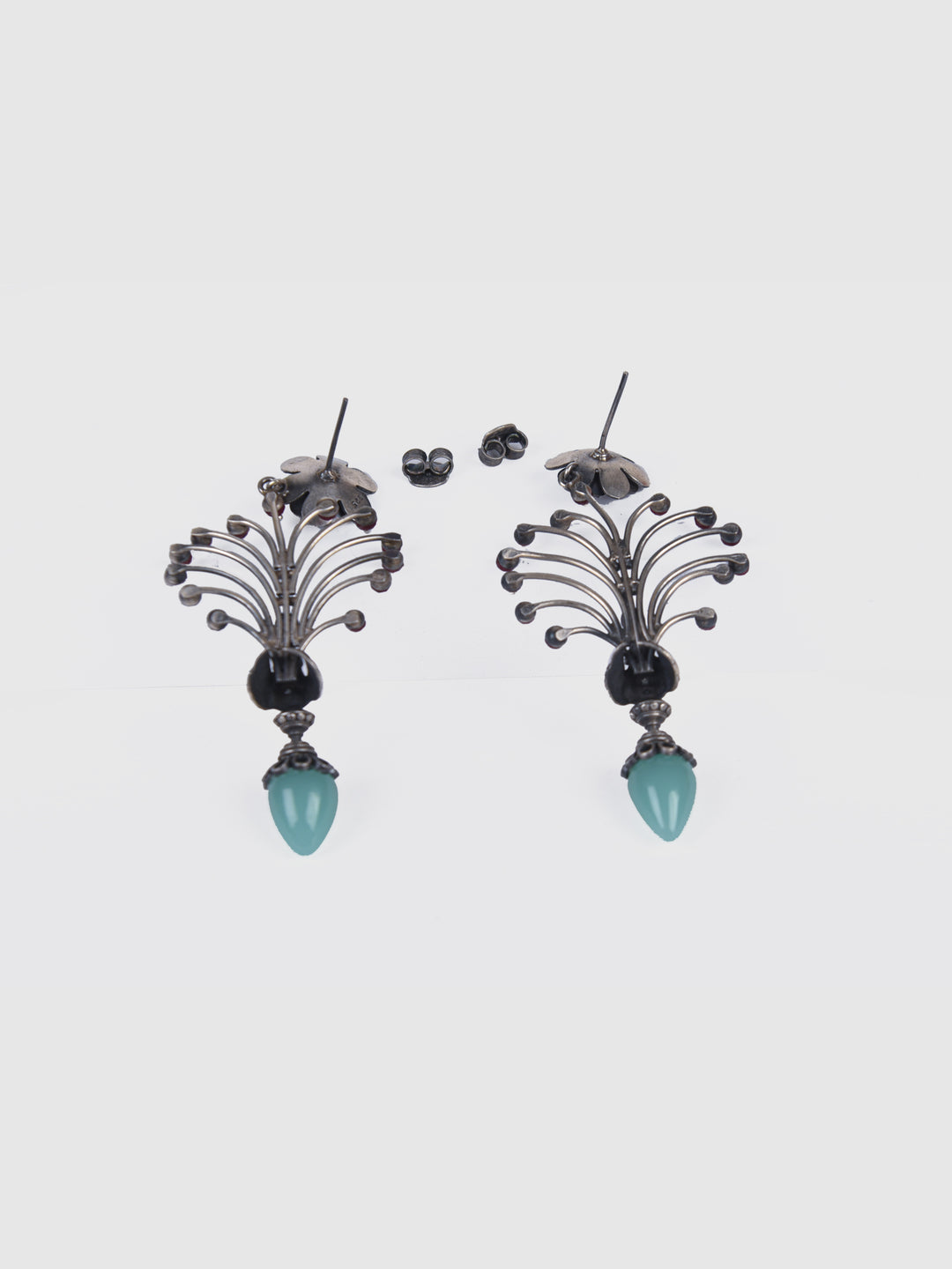 Kripa 925 silver oxidized earring