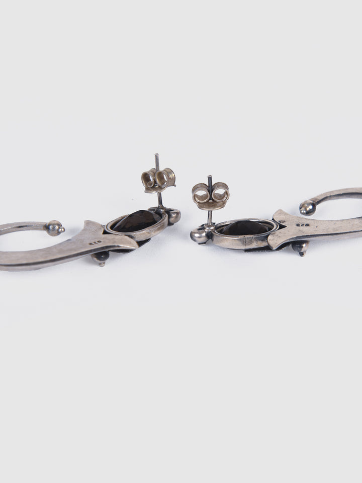 Gitika 925 silver oxidized earring
