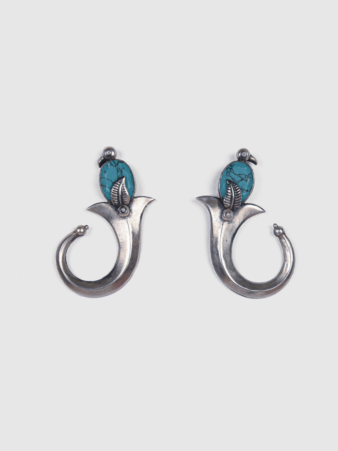 Elina 925 silver oxidized earring
