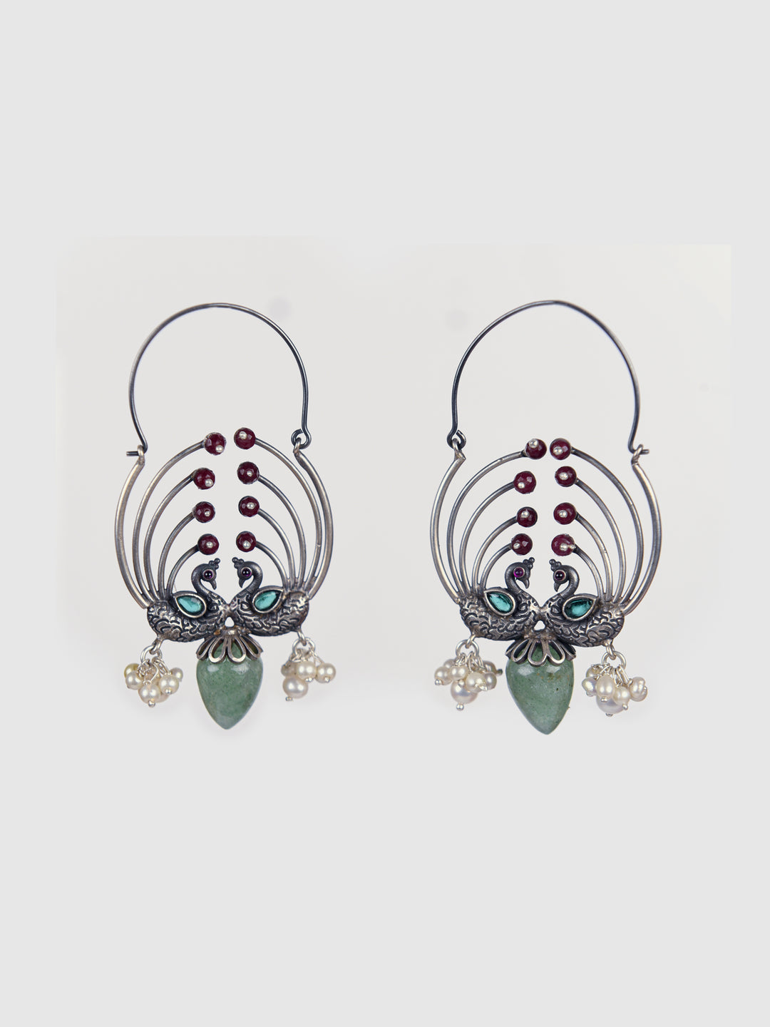 Swara 925 silver oxidized earring