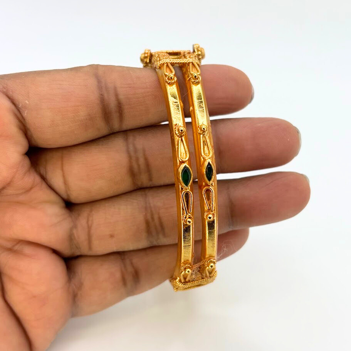 925 silver gold plated - Coorgi Kada/Bangle