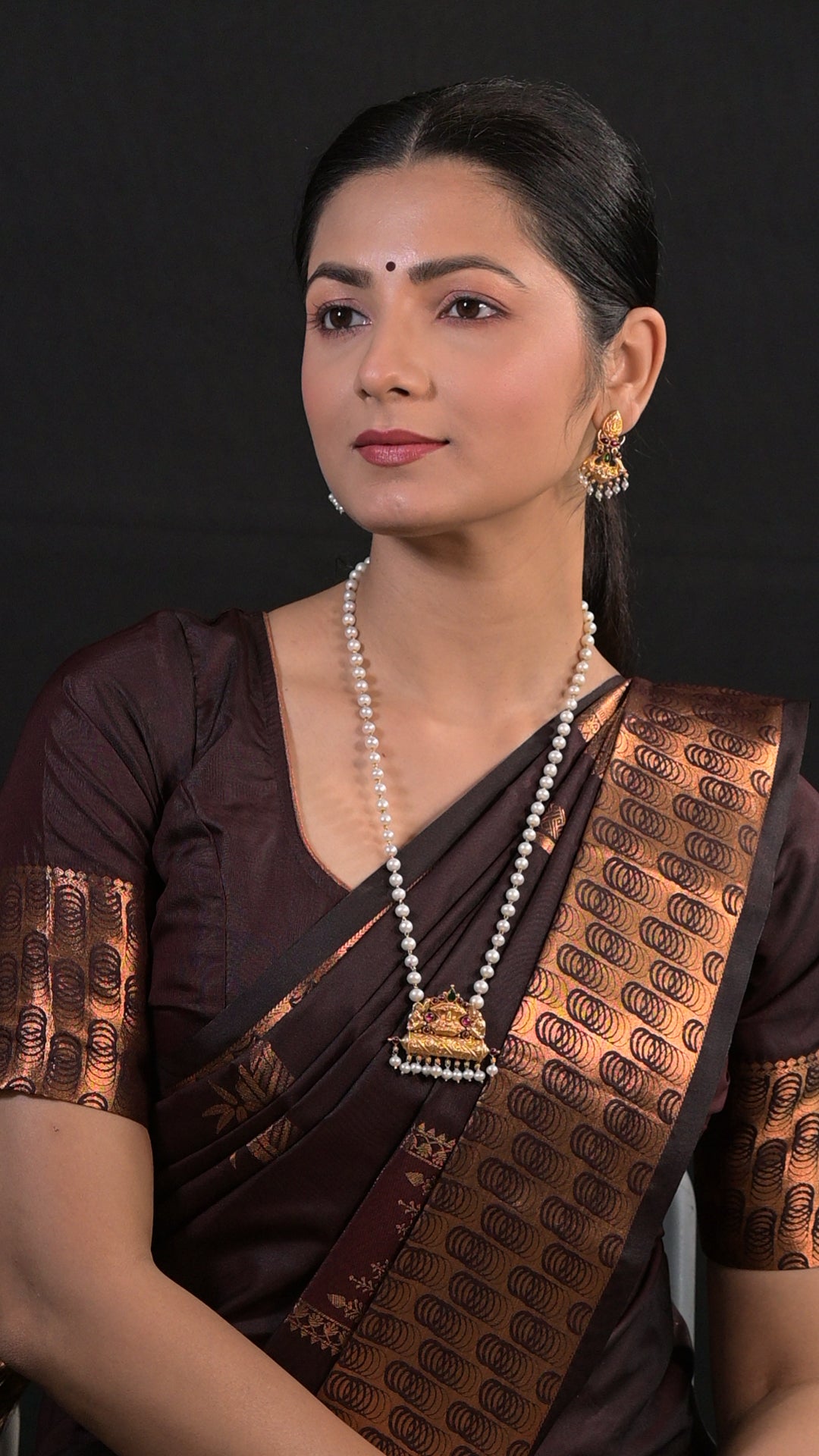 Gouri Necklace - 925 silver gold polish