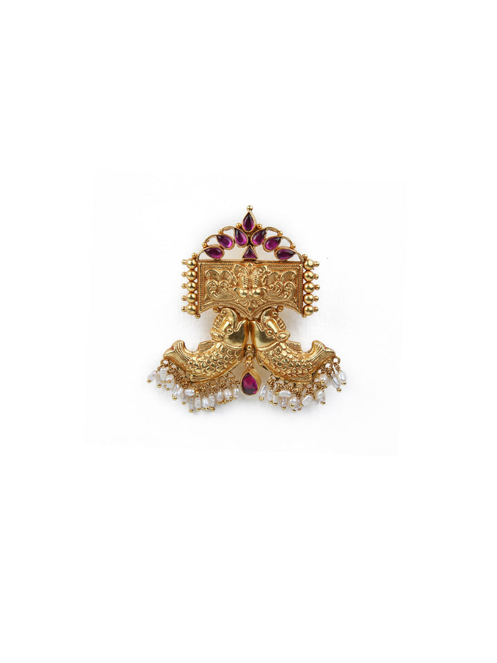 925 silver Matsya pendant