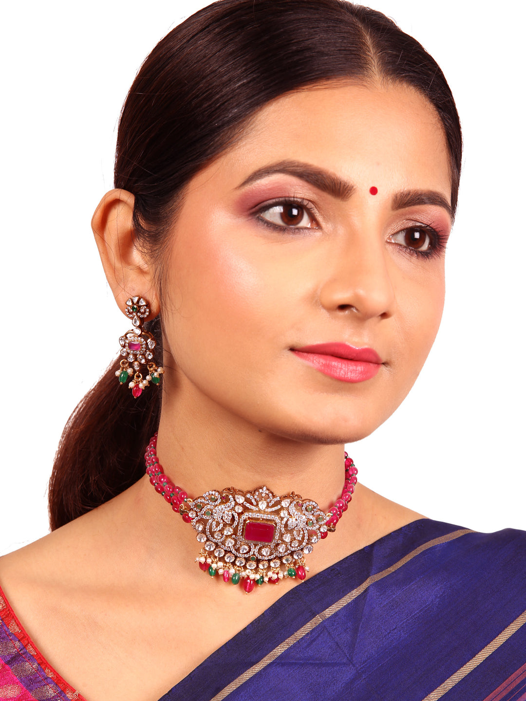 925 Silver Victorian Mitara Necklace