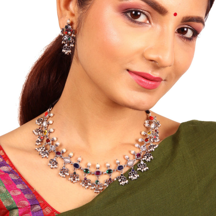 Chinmayi Navarathna Necklace