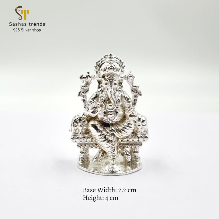 Lord Ganesha seated on Throne