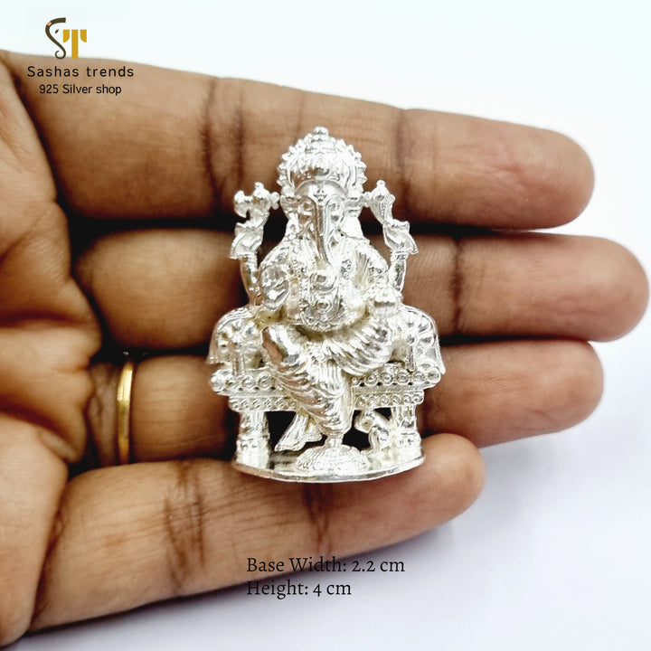 Lord Ganesha seated on Throne