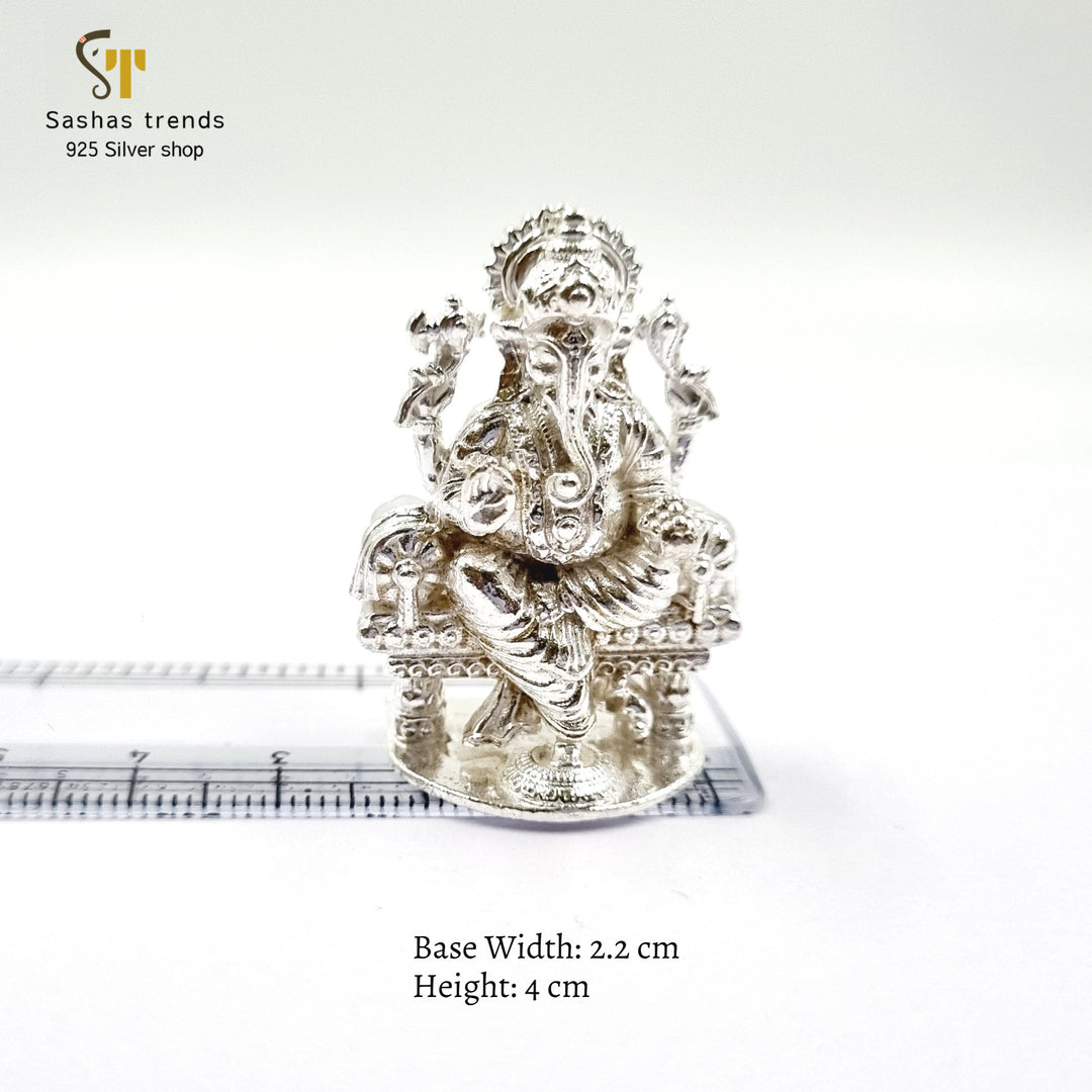 Lord Ganesha seated on Throne