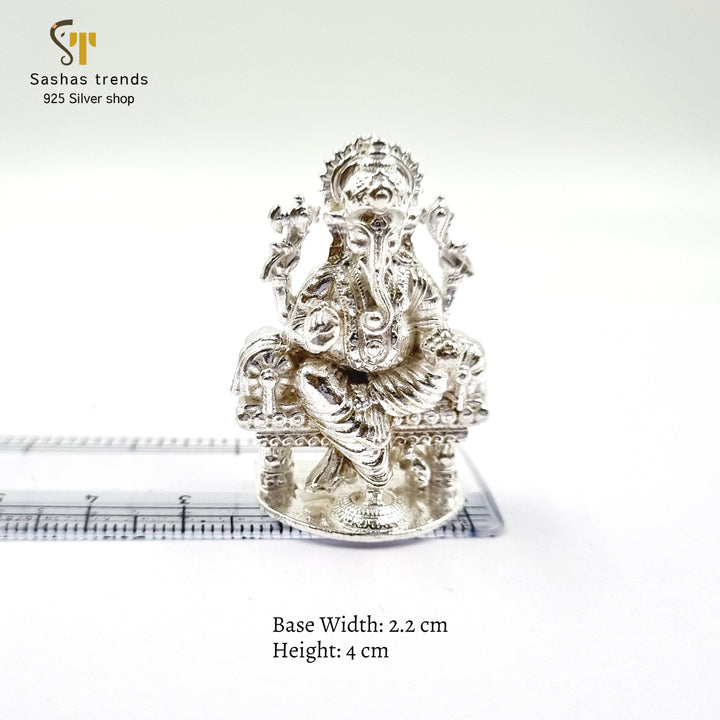 Lord Ganesha seated on Throne