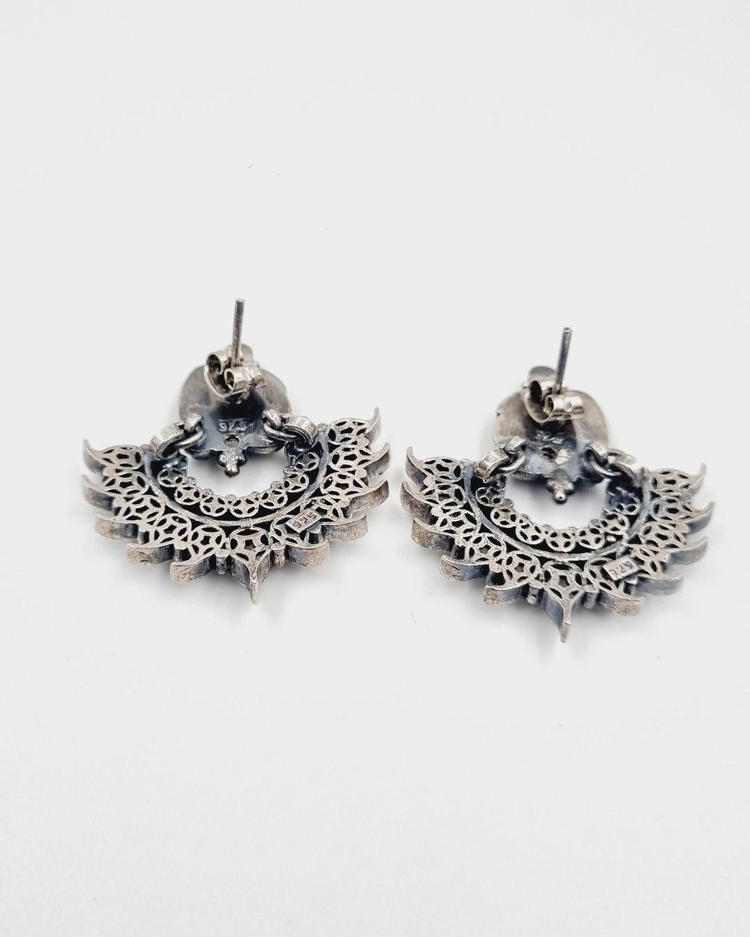 Sterling silver earring, 925 silver jewelry, peacock jewelry, Pearl earring, Navarathri, Christmas, Gifts