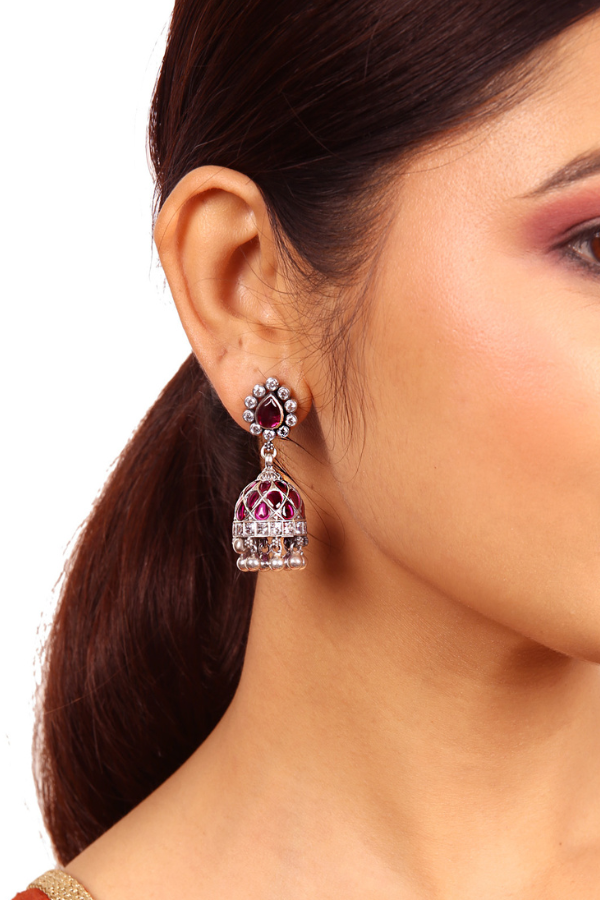 Nigam Jhumka - 925 silver oxidized