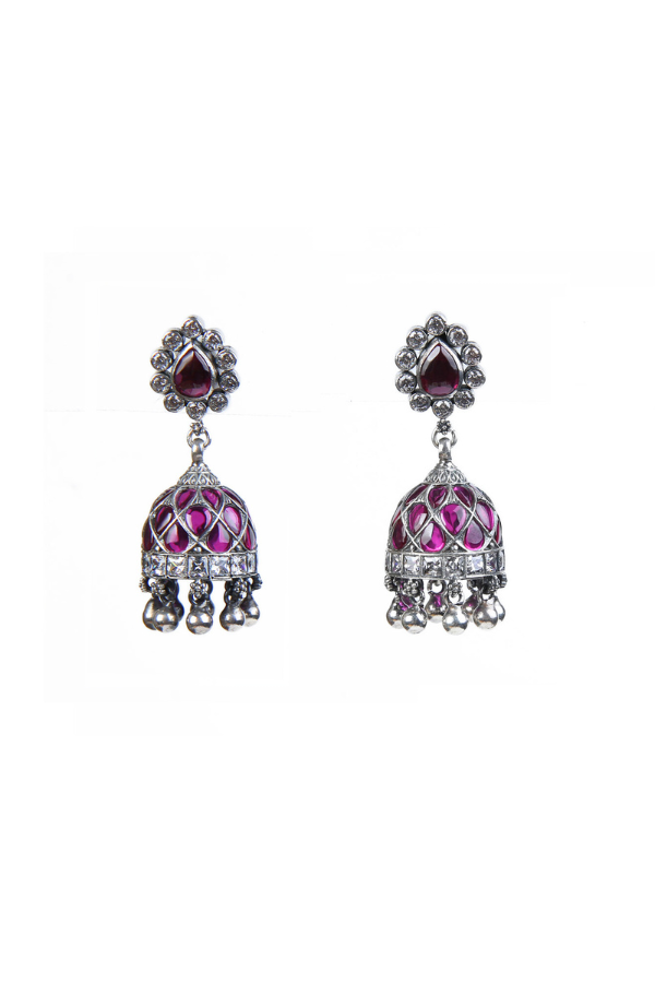 Nigam Jhumka - 925 silver oxidized