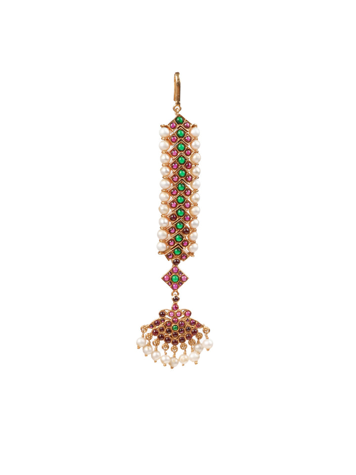 925 silver Maang tikka/ Nethi chutti with Mini Pendant