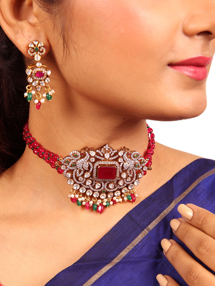 925 Silver Victorian Mitara Necklace