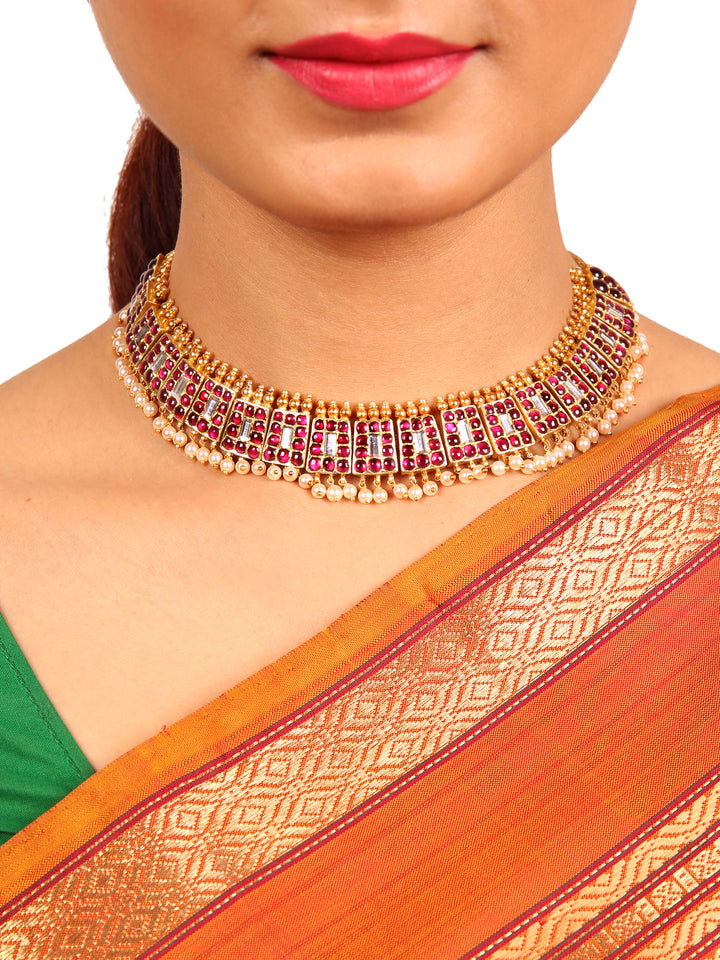 Silver Araku Puthali necklace
