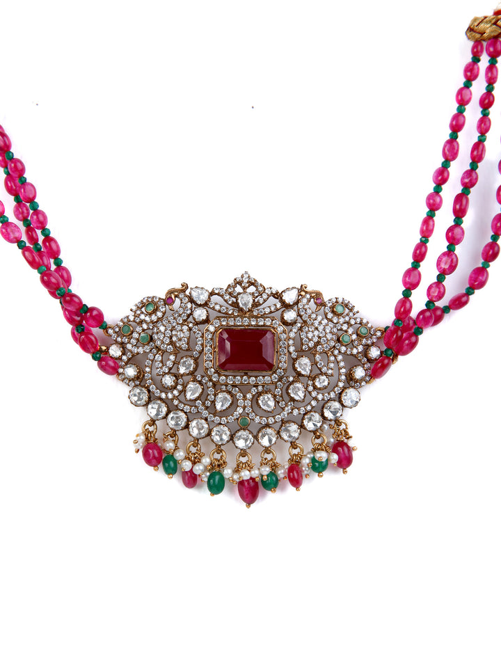 925 Silver Victorian Mitara Necklace