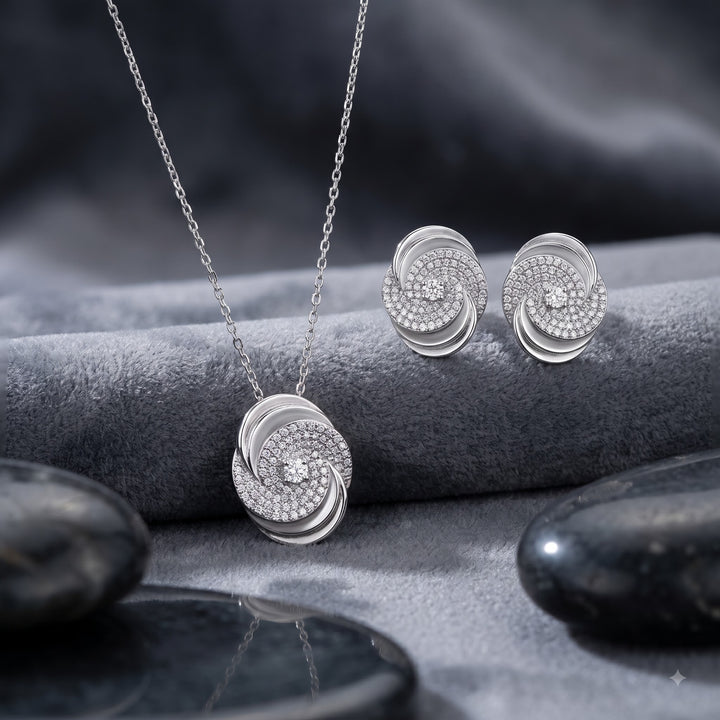 Spiral Silver Necklace
