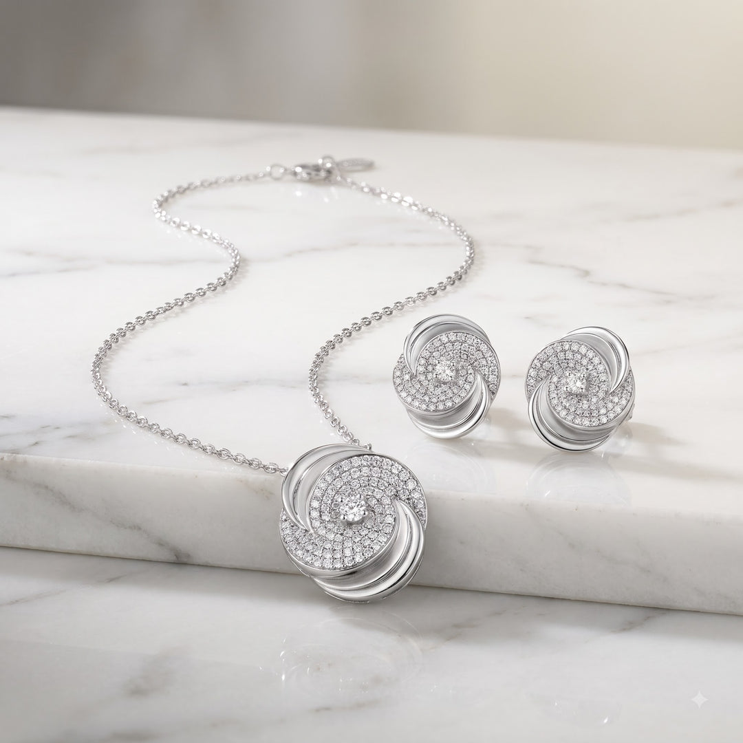 Spiral Silver Necklace