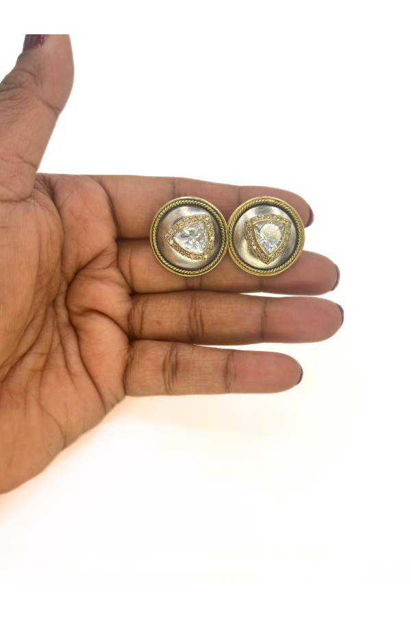 Aishani choker - 925 silver dual-tone