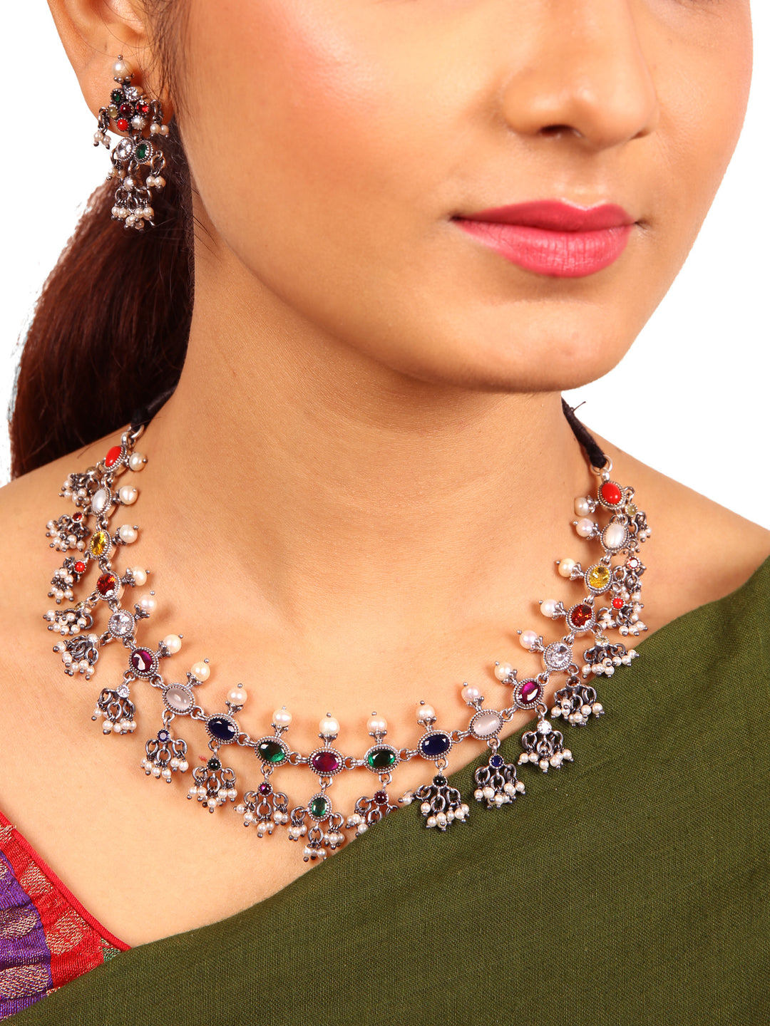 Chinmayi Navarathna Necklace