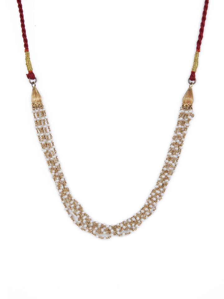 925 silver round pearl chain