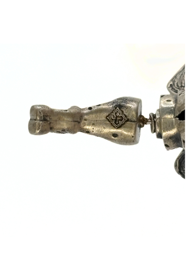 Unicorn earring - 925 silver oxidized