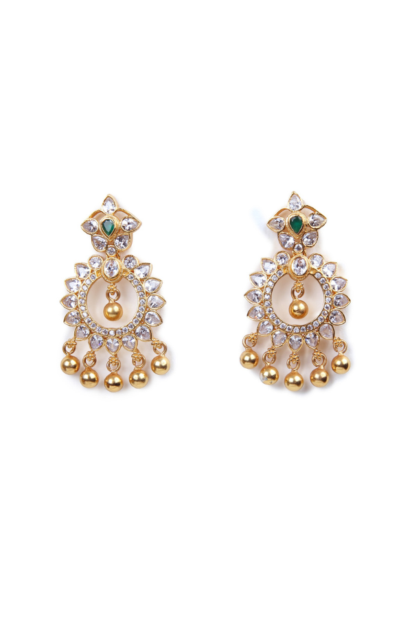 Suryakanti chaandbali Earring - 925 silver gold polish