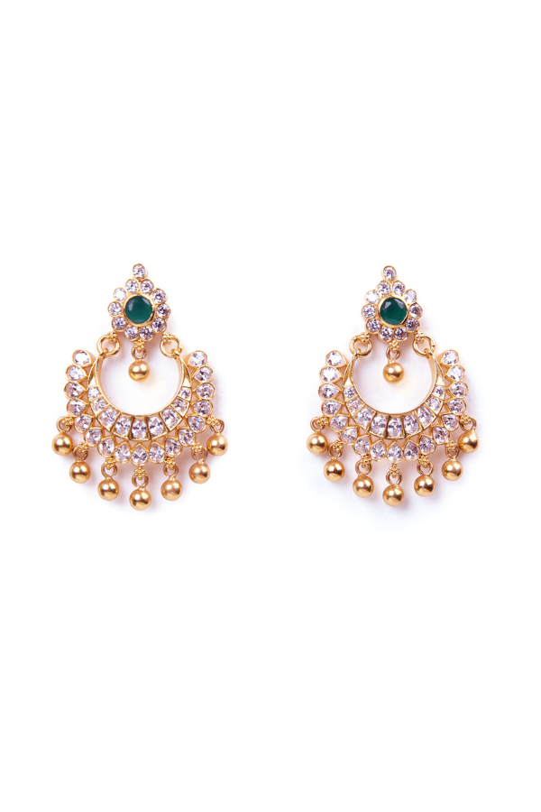 Navya Chaandbali Earring - 925 silver gold polish