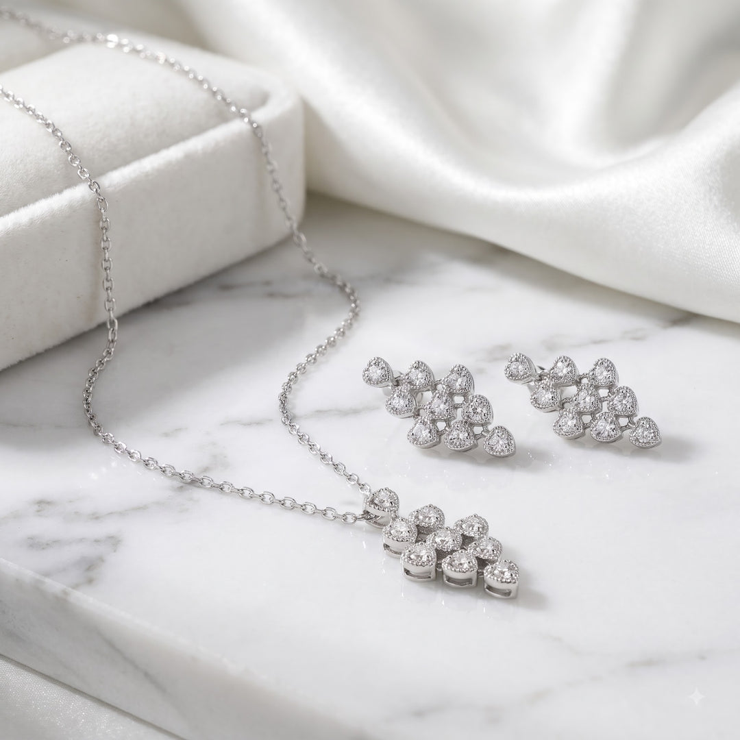 Mini Heart Silver Necklace