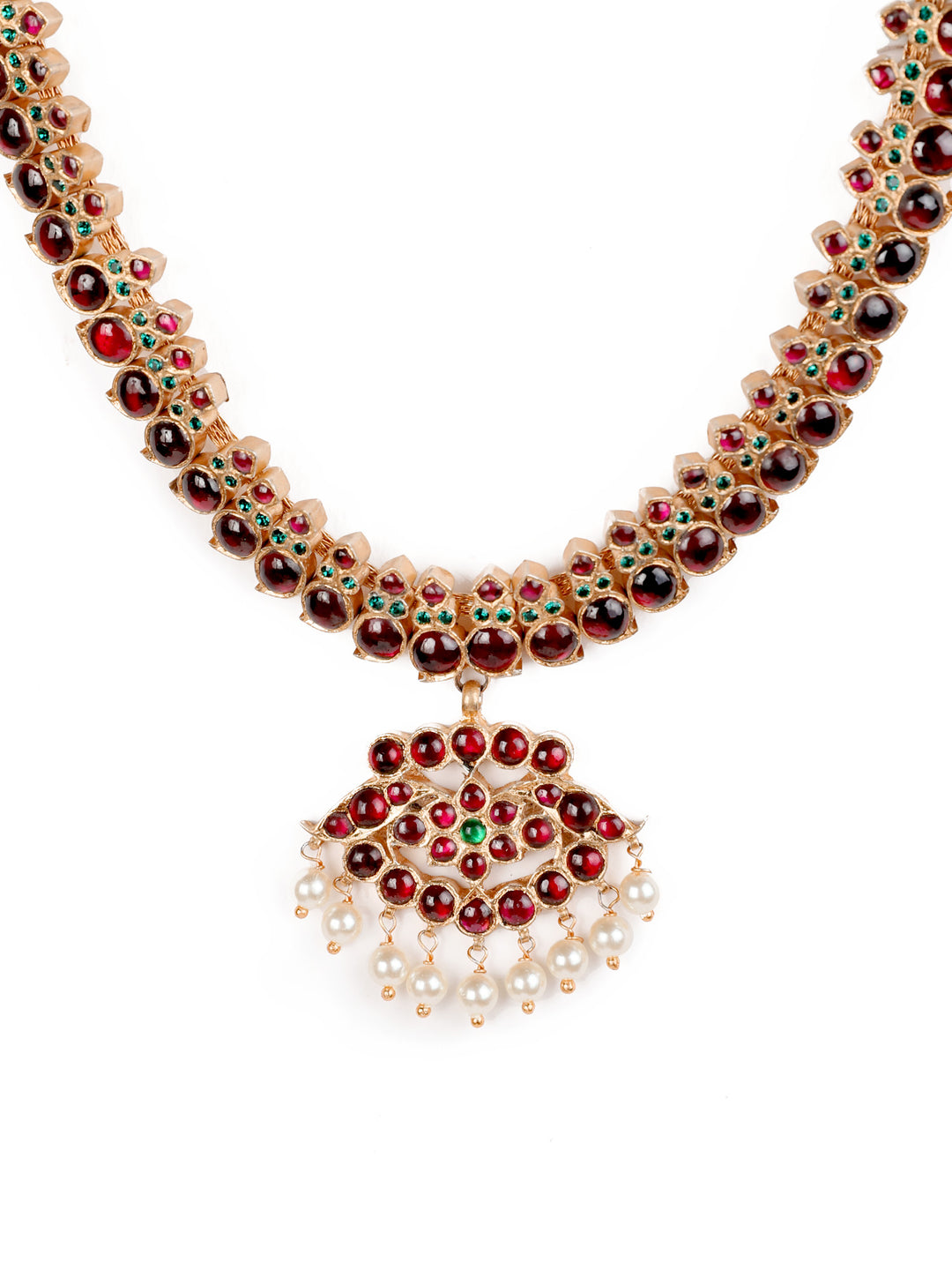 Silver Araku Bharatnatyam short necklace