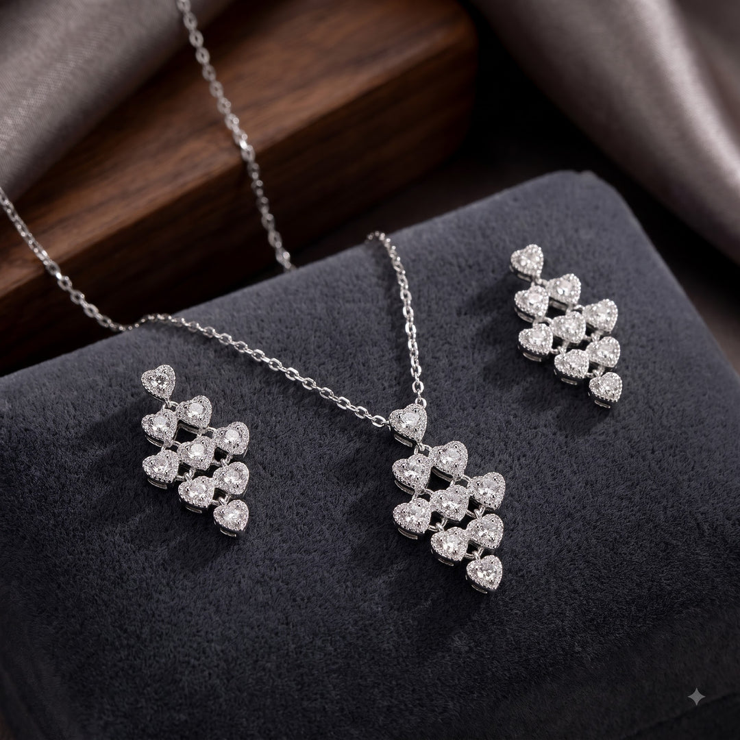 Mini Heart Silver Necklace