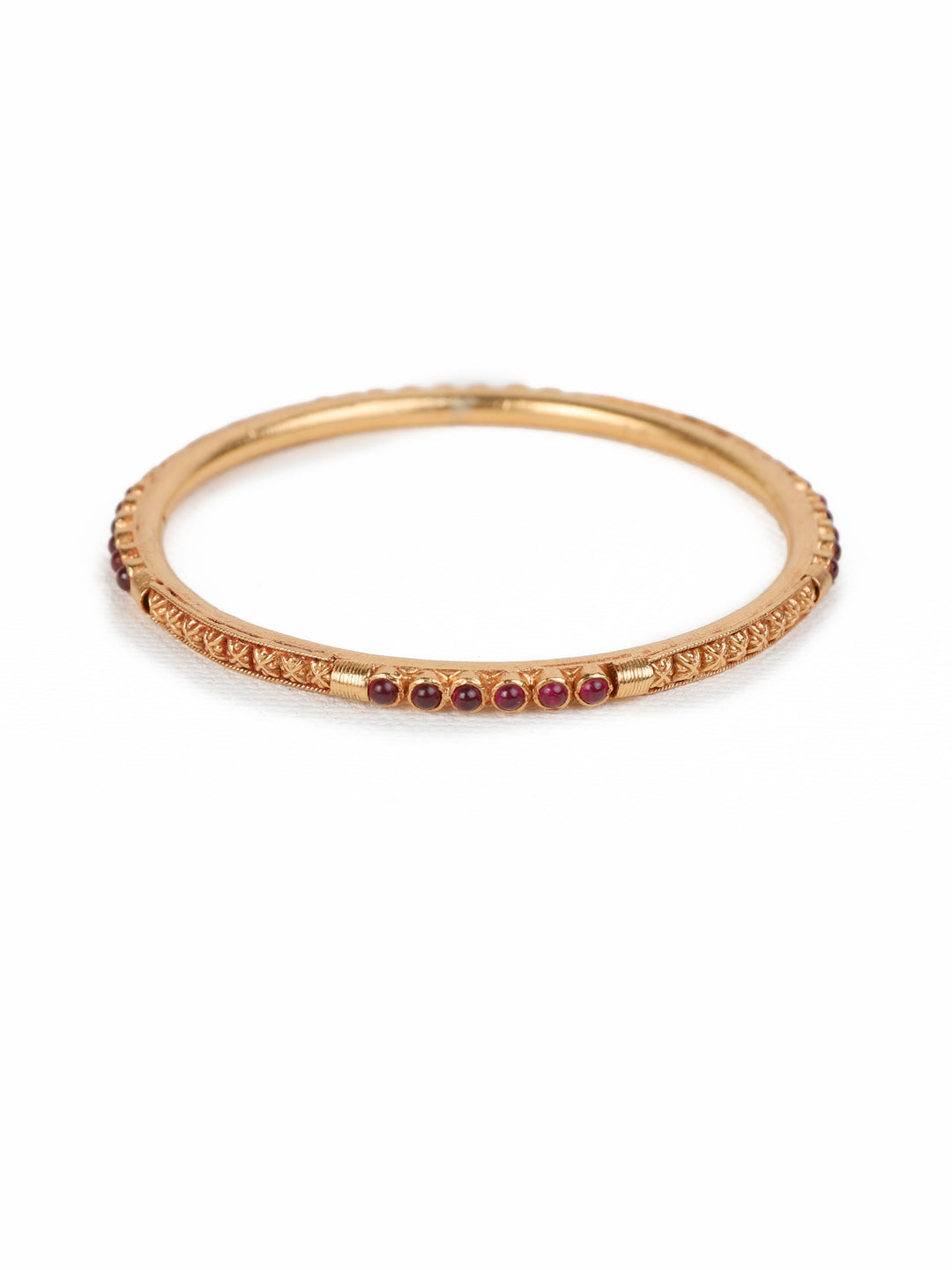 925 Silver gold plated Flower bangle 2.4 Size