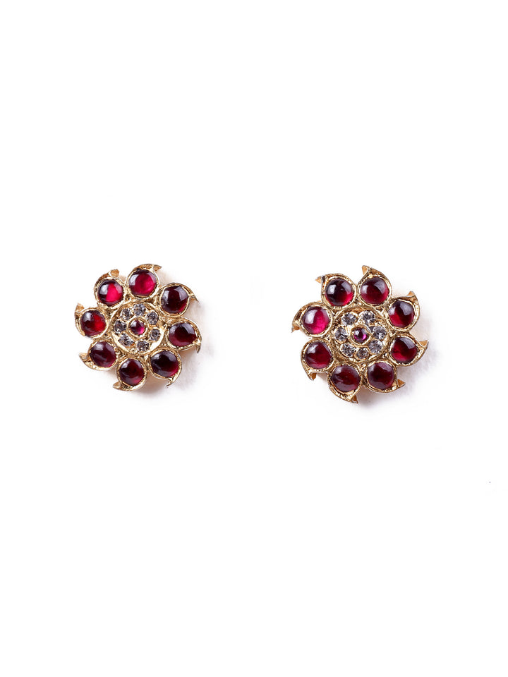 Silver Araku classic round stud