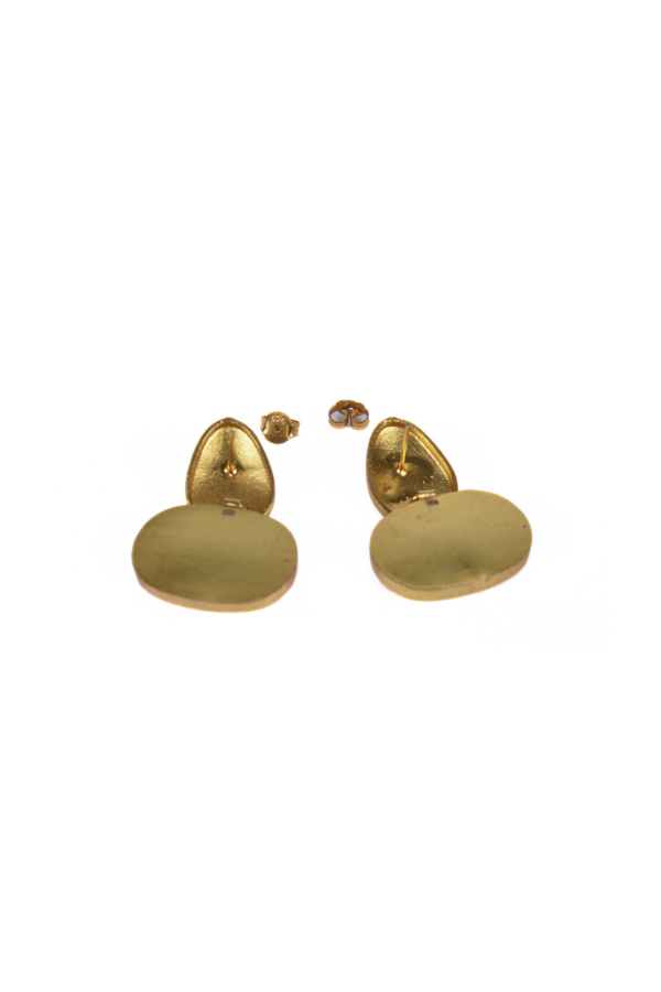 Ameya 925 silver gold plated earring