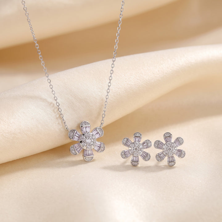 Flower 925 Silver Necklace