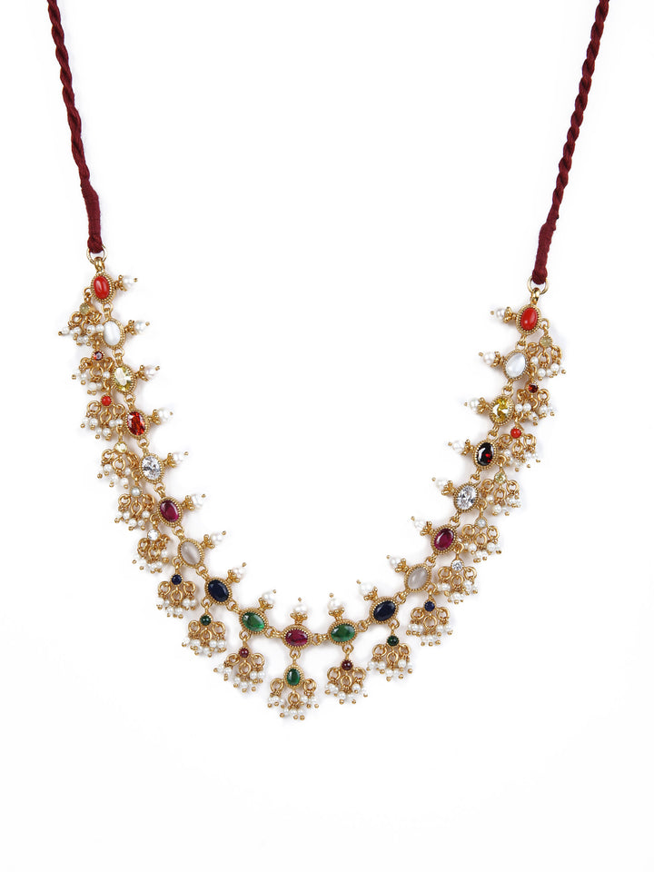 Dayaa Navarathna Necklace