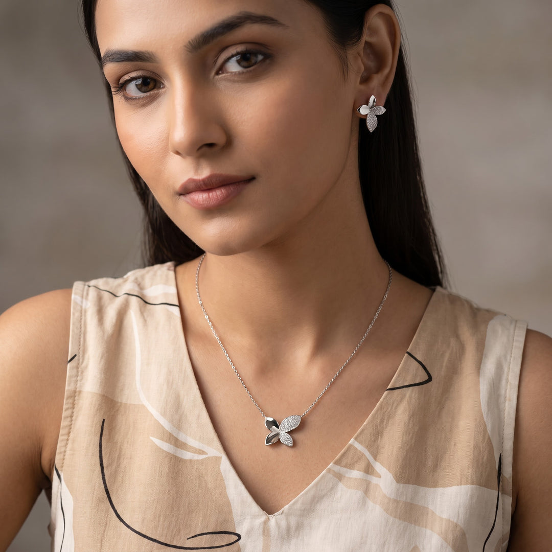 Butterfly 925 Silver Necklace