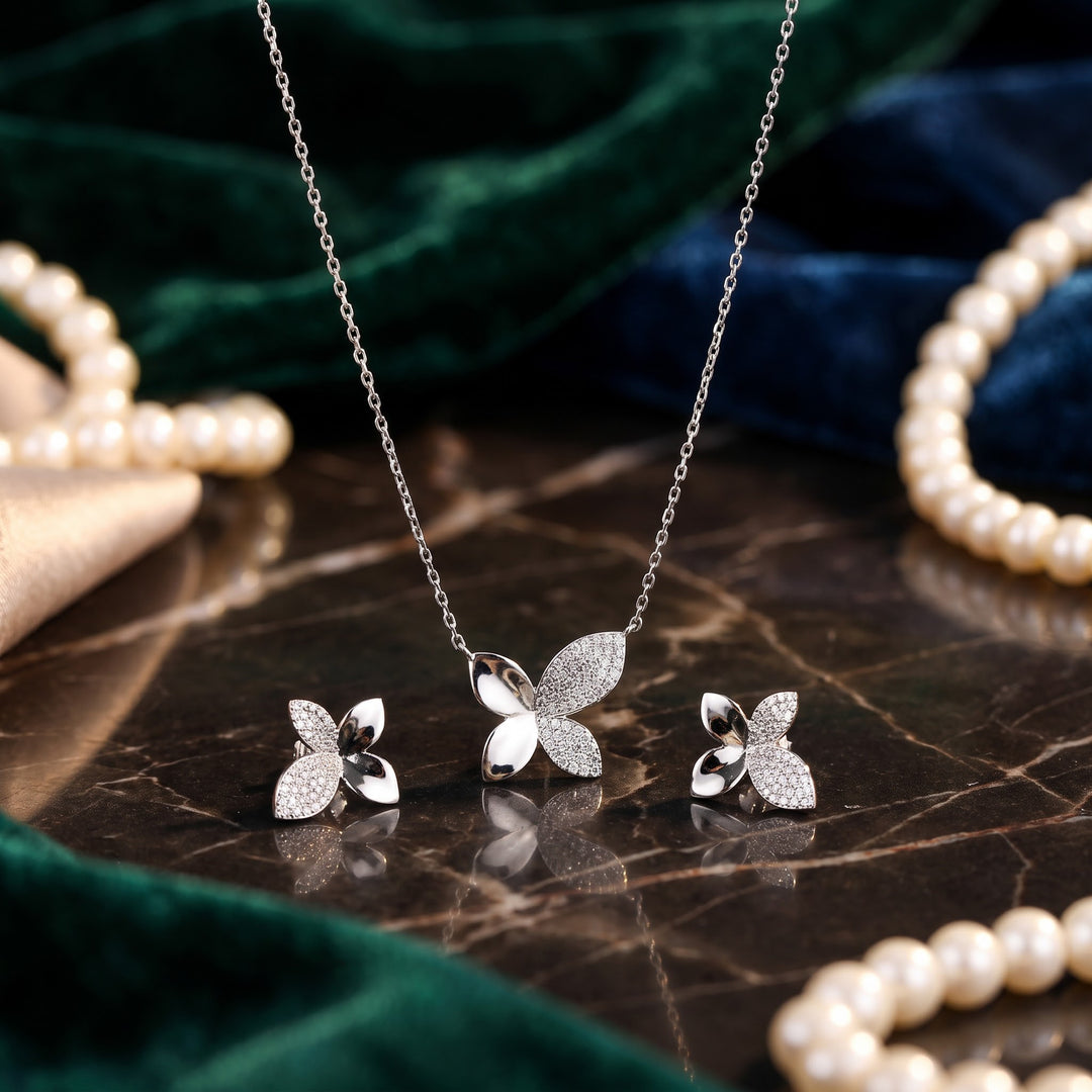 Butterfly 925 Silver Necklace