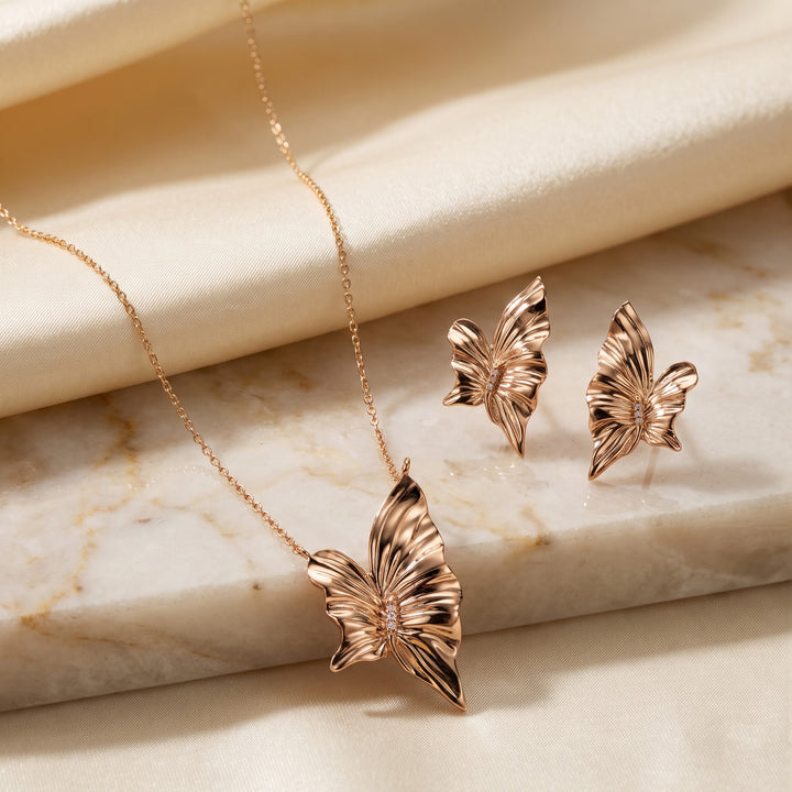 Lexias Butterfly 925 Silver Necklace